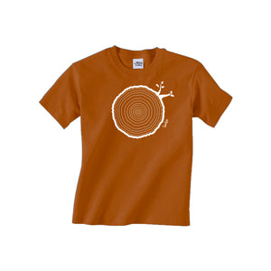 12th Birthday Tshirt Countable Tree Rings Texas Orange