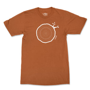 14th Birthday Tshirt Countable Tree Rings Texas Orange