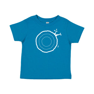 2nd Birthday Tshirt Countable Tree Rings Forest Green
