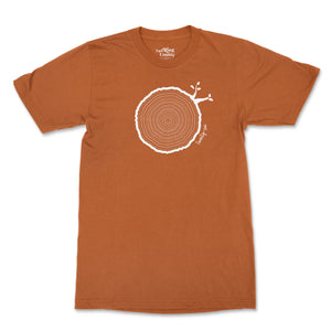 26th Birthday Tshirt Countable Tree Rings Texas Orange