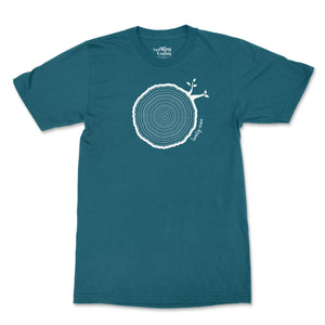 29th Birthday Tshirt Countable Tree Rings Aqua