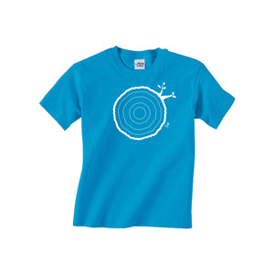 4th Birthday Tshirt Countable Tree Rings Forest Green