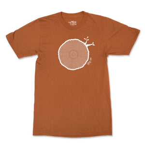 56th Birthday Tshirt Countable Tree Rings Texas Orange