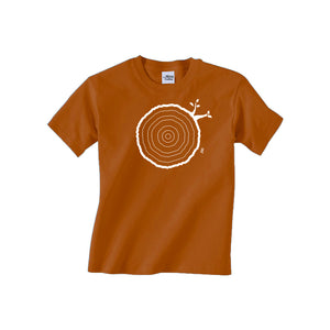 6th Birthday Tshirt Countable Tree Rings Texas Orange