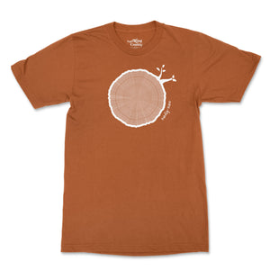 99th Birthday Tshirt Countable Tree Rings Texas Orange